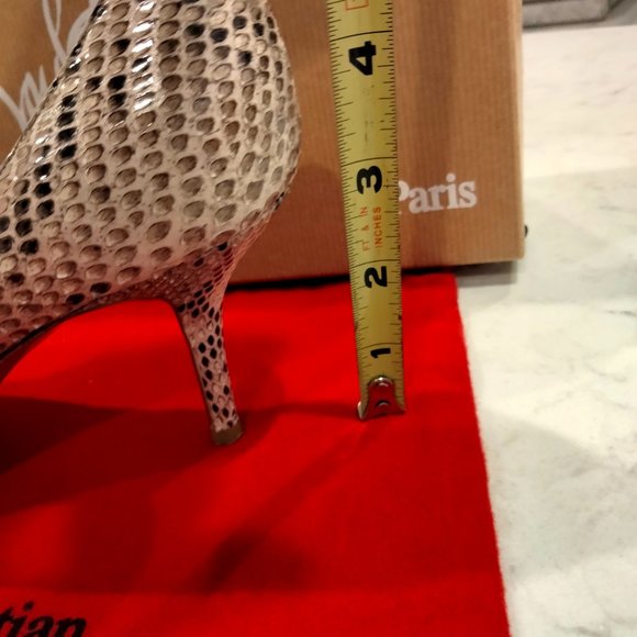 CHRISTIAN LOUBOUTIN MATER CLAUDE 85 PYTHON LUCIDO - Picture 7 of 14